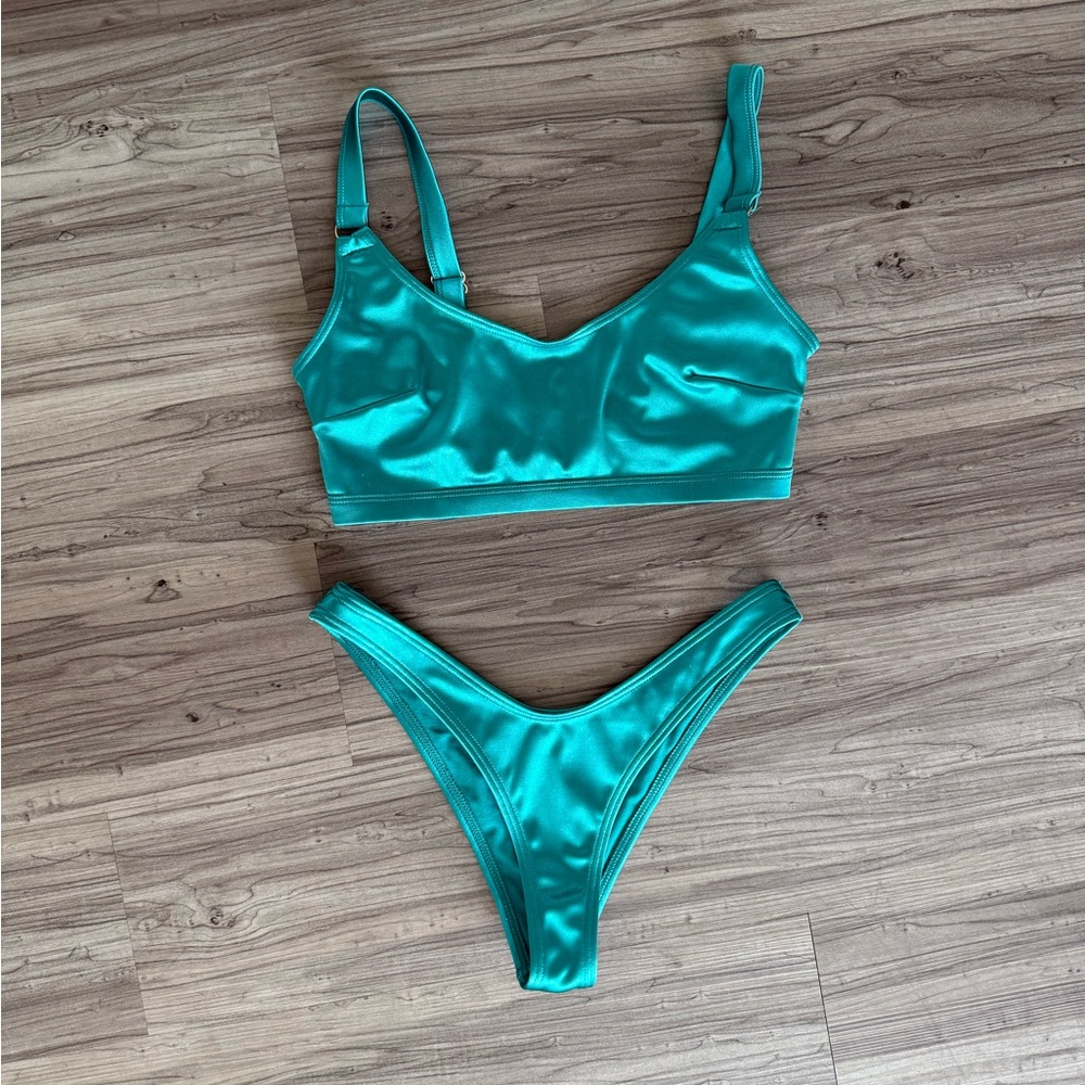 Shiny Aqua Bikini